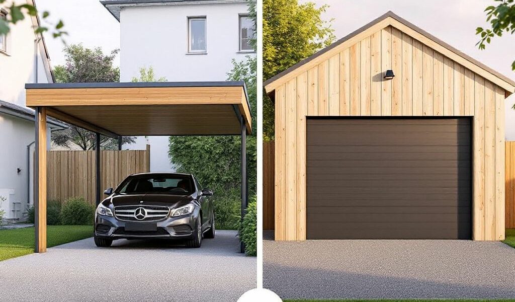 Carport oder Garage