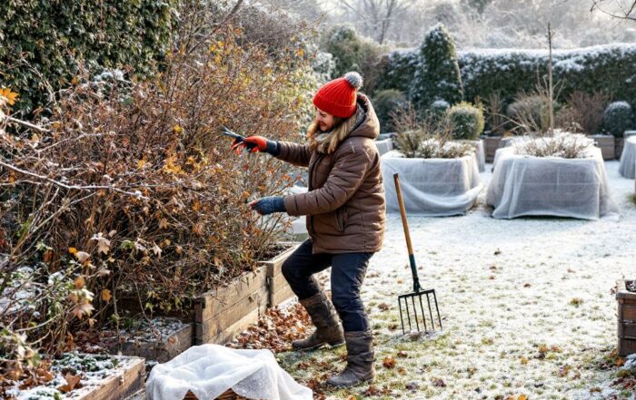 Gartenpflege im Winter