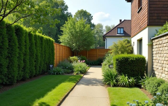 Grundstücksgrenze bepflanzen