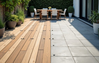 Baumaterial für Terrassen