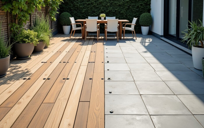 Baumaterial für Terrassen