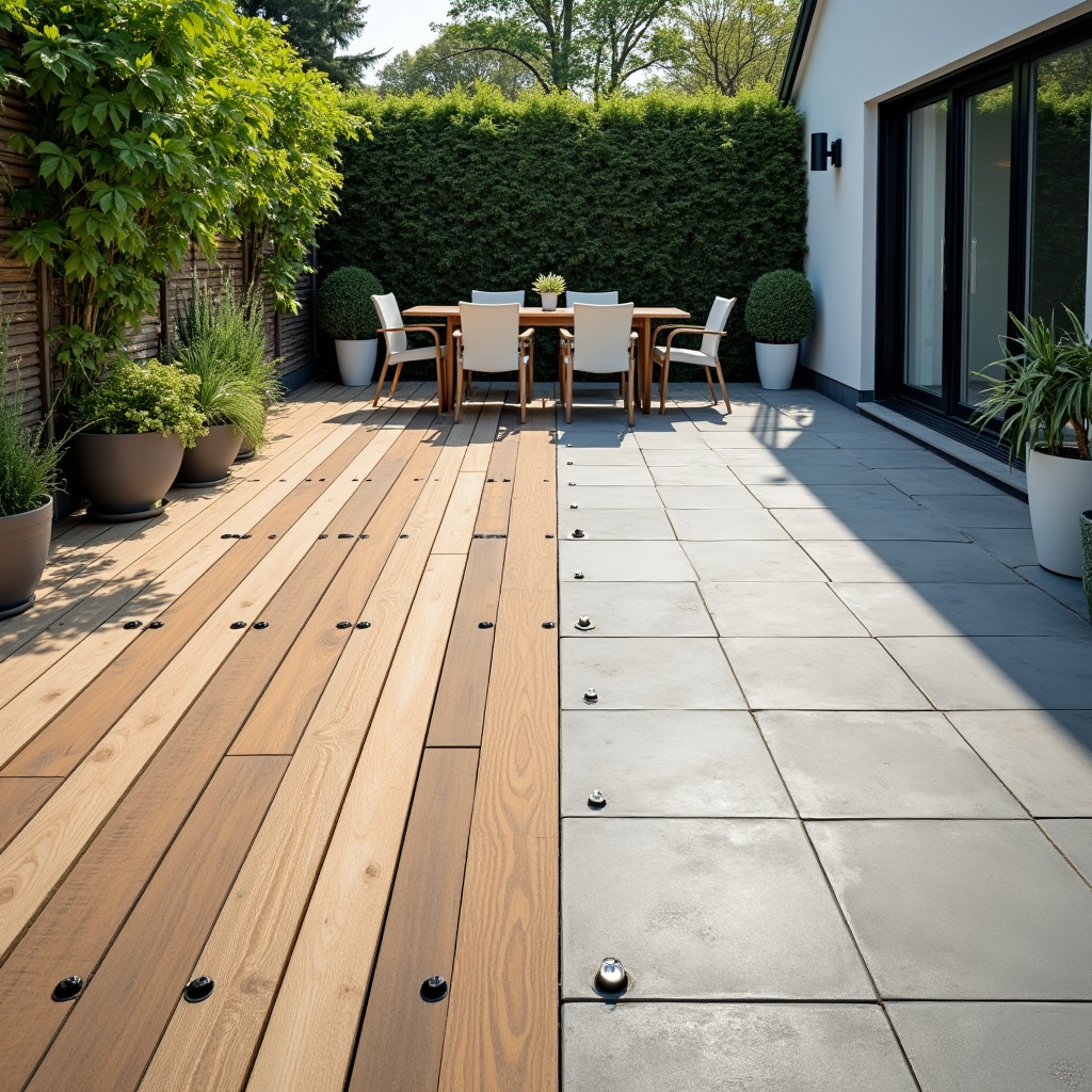 Baumaterial für Terrassen