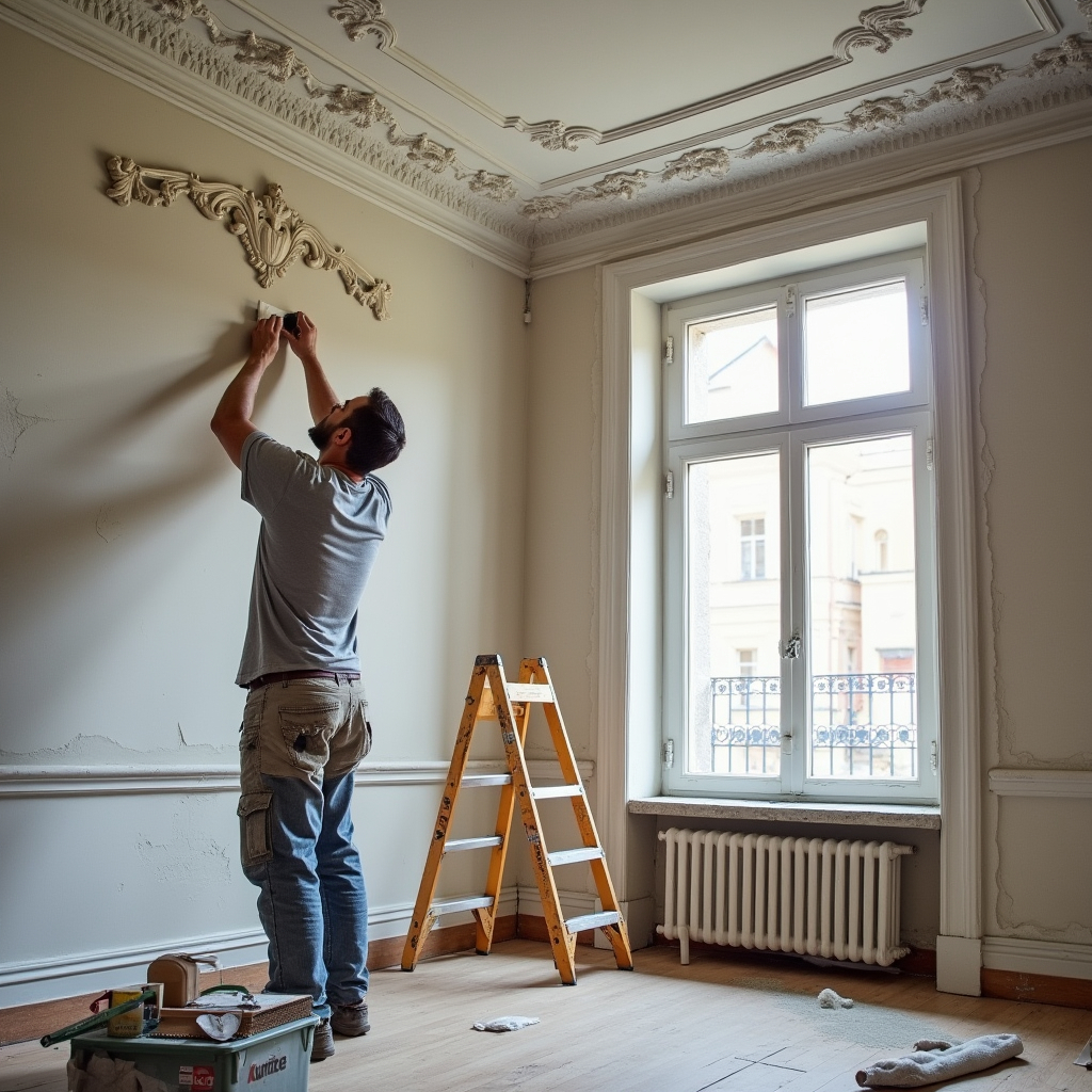 stuck Stuck anbringen