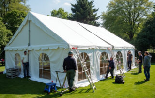 Partyzelt vom Profi aufbauen