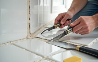 Badezimmerfliesen ersetzen